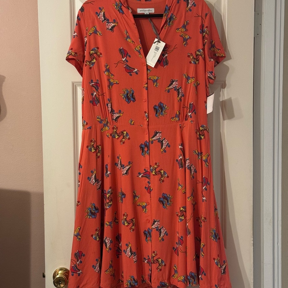 Universal Thread Red Printed Dress